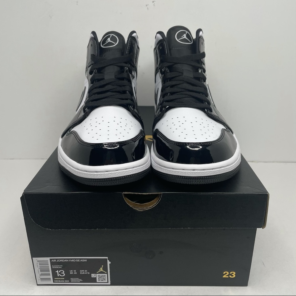 Nike Air Jordan 1 Retro Mid SE “Carbon Fiber” NEW - Picture 2 of 7
